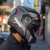 NOLAN N90-3 LIGHTHOUSE PRETO VERMELHO CINZA FOSCO -51-